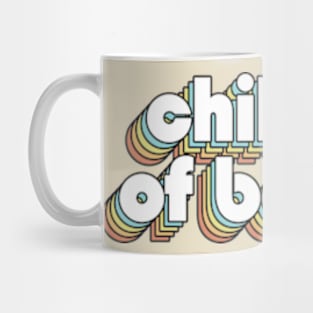 Childern Of School - Retro Rainbow Typography Faded Style Mug